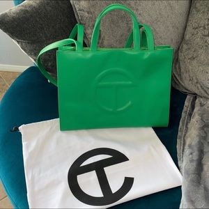 Telfar Medium Greenscreen Shopping Bag